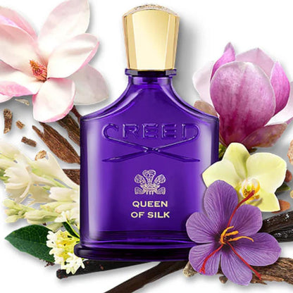 Creed Queen of Silk Eau de Parfum for Women, 2.5 oz / 75 ml – Floral Amber, Tuberose, Osmanthus & Vanilla Luxury Perfume