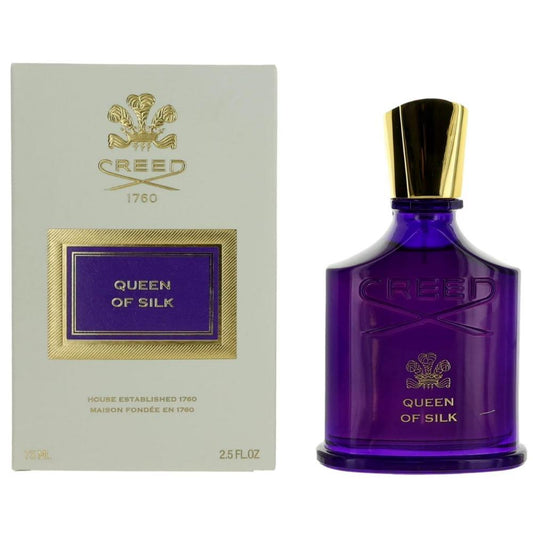 Creed Queen of Silk Eau de Parfum for Women, 2.5 oz / 75 ml – Floral Amber, Tuberose, Osmanthus & Vanilla Luxury Perfume